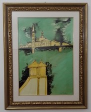 Remo Brindisi olio su tela