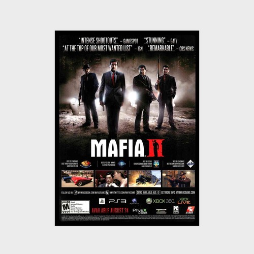 Poster mafia ps3 xbox - ii, 360
