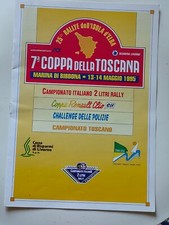 7 COPPA DELLA TOSCANA  1995 Cartina Tabella distanze e tempi Iscritti