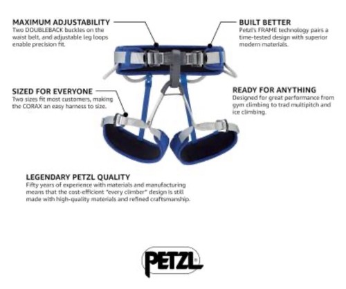 Petzl corax imbracatura - petzl,
