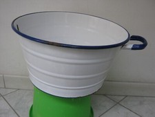 ANTICA BACINELLA FERRO SMALTATO CATINO CUCINA VINTAGE