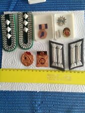 LOTTO ORIGINALE ufficiale TEDESCO 6 PZ. SPALLINE MOSTRINE MEDAGLIE E SPILLE