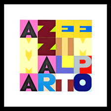 ALIGHIERO BOETTI LITOGRAFIA CM