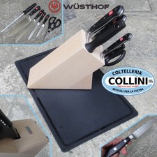 Wusthof Germany - Classic - Ceppo Coltelli Faggio 6 Pezzi e tagliere - coltel...