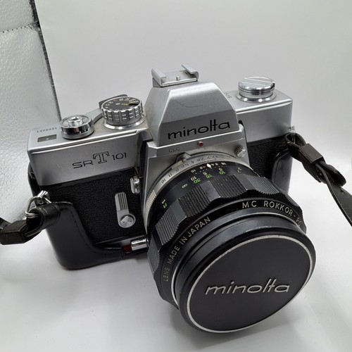 Minolta srt 101 con obiettivo - minolta,