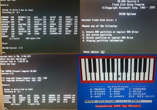 Dos system boot disk - 5x, ms-dos