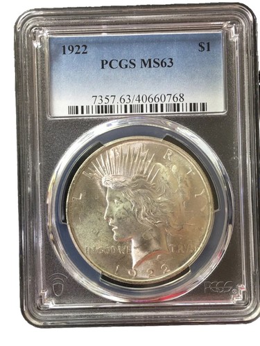 1922 dollaro della - , pcgs