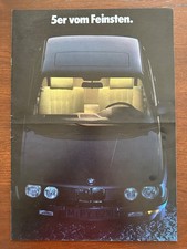 Prospekt / brochure BMW 5er Edition 520i - 524td E28 MY 1986