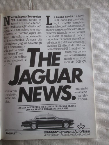 Jaguar sovereign pubblicita - jaguar, pubblicita'