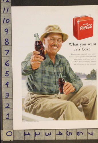 1952 coca cola soda - coca-cola, sport
