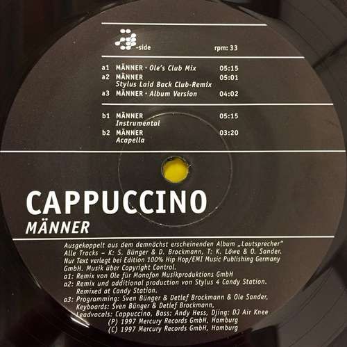 Cappuccino männer vinyl - cappuccino,