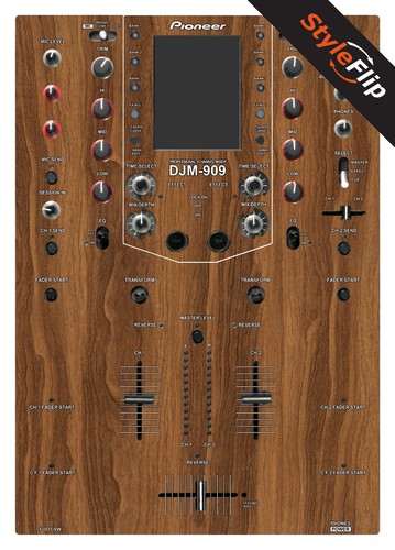 Pioneer djm 909 skin legno - djm,