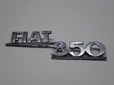 FIAT 850 FREGIO STEMMA LOGO EMBLEMA BADGE ORIGINALE IN METALLO