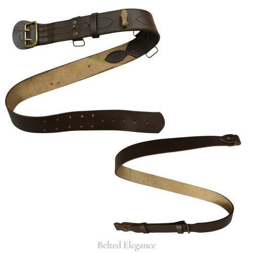 Sam browne belt with - belt,