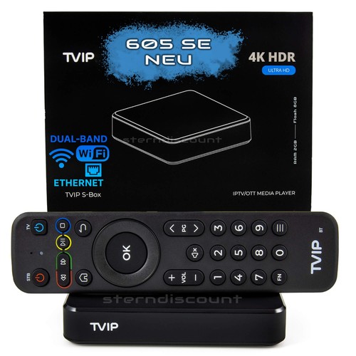 Tvip 605 iptv box - 4k, h.265