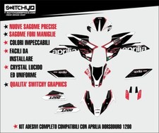 KIT ADESIVI GRAFICHE "FASTER WHITE" compatibili con APRILIA DORSODURO 1200 DEKOR