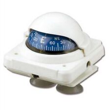 BUSSOLA A VENTOSA COLORE BIANCO BULBO MM 50 ACCESSORI NAUTICA BARCA GOMMONE
