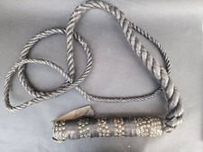 ?Authentic Used Leather Whip Perfect for Roleplay or Display  Quality Craftsman