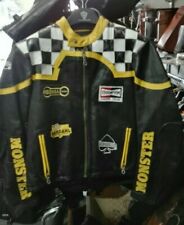 Giubbotto Ace Of Spade Pelle Uomo Monster 900 Vintage