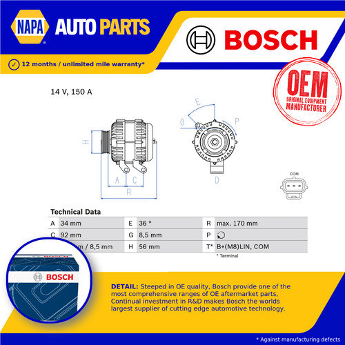 Alternatore compatibile con