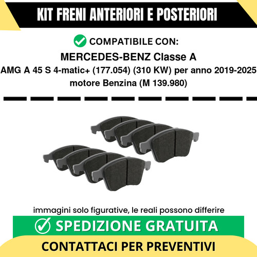 Pastiglie freno ant post - pastiglie,