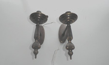 Coppia di applique -bracci  luce ( senza vetro ) in lega , anni '50.  R