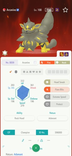Arcanine hisui 6iv shiny - arcanine,