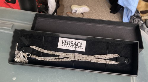 Versace collana cristallo tono - cristallo,