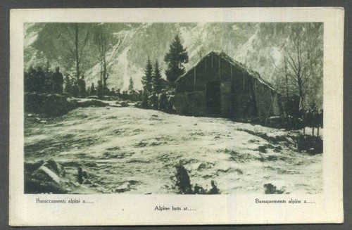 Ww1 baraccamenti alpini a - baraccamenti,
