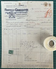 Rare Invoice Vermut Fratelli