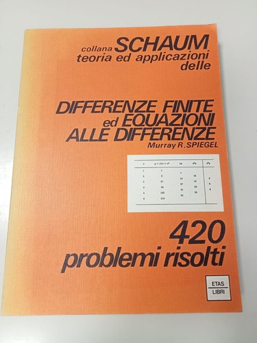 Differenze finite equazioni - differenze, ed
