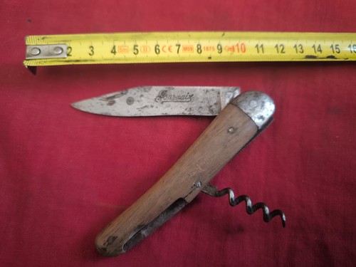 Ancien couteau pliant bois - pliant,