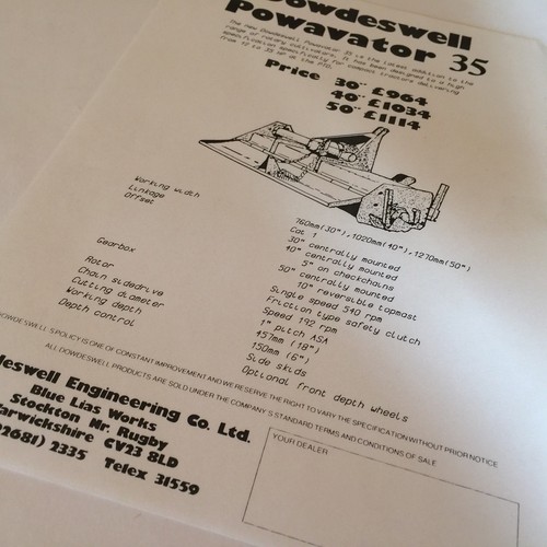 Dowdeswell powavator - dowdeswell,