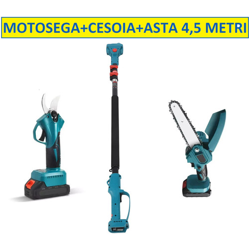 Kit motesega cesoia - motesega, 6"+cesoia+asta