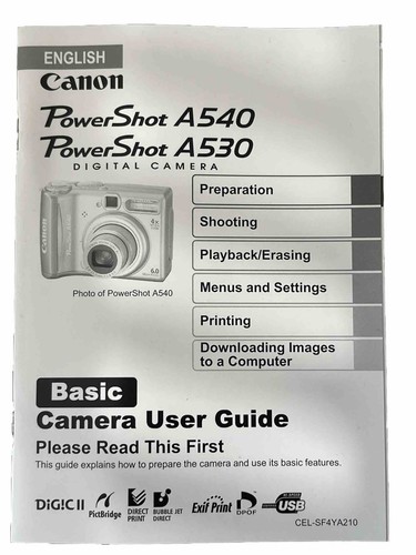 Canon powershot a540 a530 - powershot,