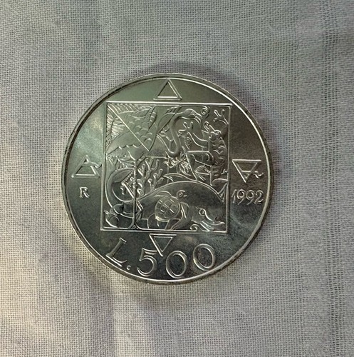500 lire flora fauna - fauna, 1992