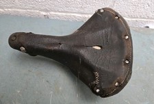 Bicicletta d'epoca possibile Brooks molle elicoidali sella morsetto pelle crepe 