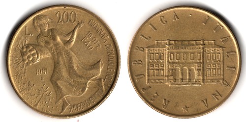 Italia 200 lire 1981 fao - 200,