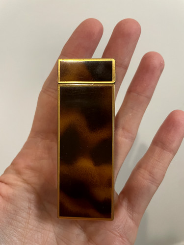 Accendino cartier godron oro - accendino,