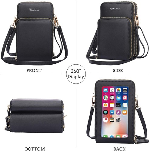 Borsa tracolla nera touch - borsa, a