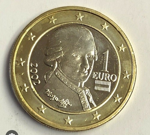 Moneta rara euro mozart - rara-, 1
