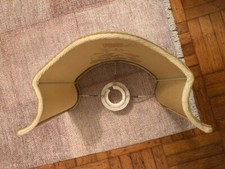 paralume per lampada in tessuto dipinto a mano fondo pergamena