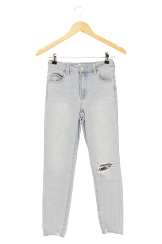 Cotton jeans strappati - cotton,