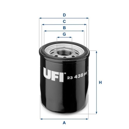 Filtro olio ufi 438 - filtro,