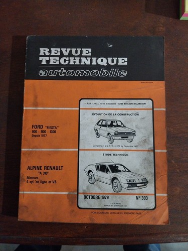 Revue technique alpine renault - revue,