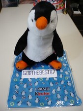PINGUINO FIOCCO PELUCHE TRUDI CON LA SUA SACCA ORIGINALE CONCORSO FRESCHI KINDER