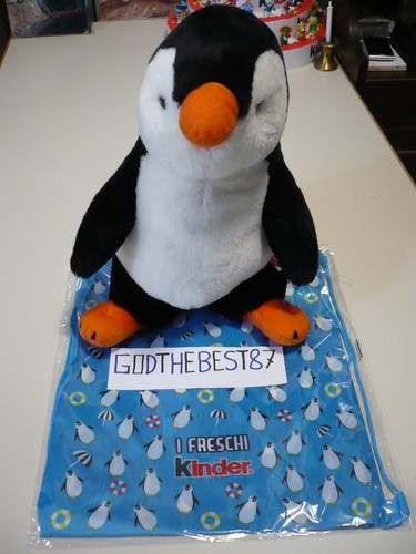 Pinguino fiocco peluche trudi - peluche,