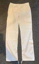 Pantaloni Zara bianchi cargo