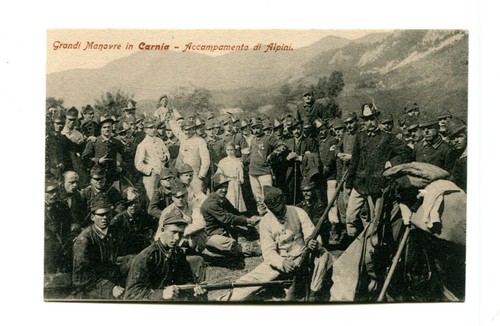 Alpini cartoline accampamento - alpini,