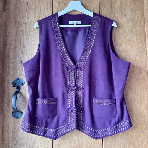 Gilet vintage viola